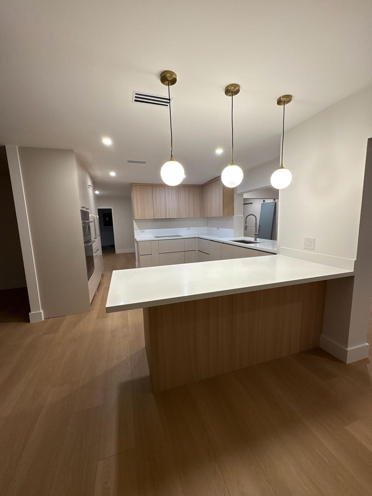 Interior renovation with clean finishes