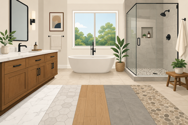Best Bathroom Flooring Options for Lasting Durability