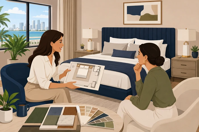 Interior Designer Consultation Cost for Miami Bedroom Design
