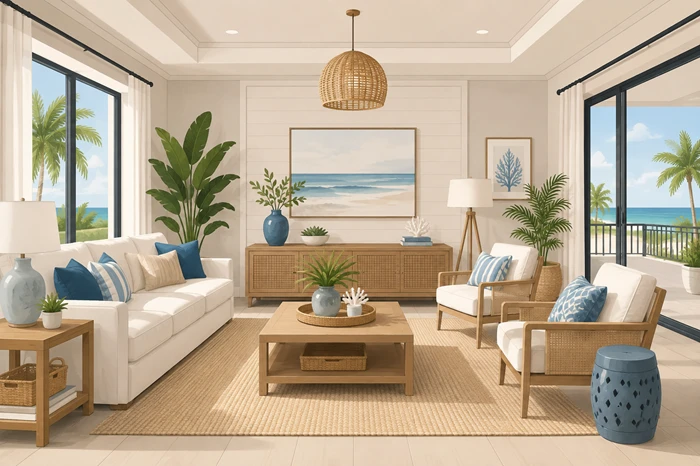 How to Create a Moisture-Proof Coastal Living Room in Florida