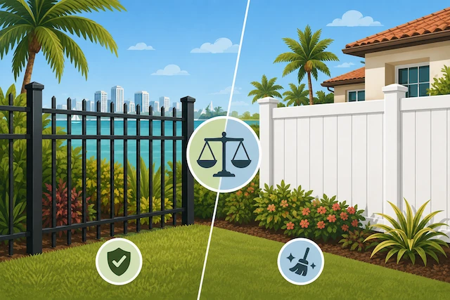 Aluminum vs. Vinyl Fence in South Florida: Which Is Better?