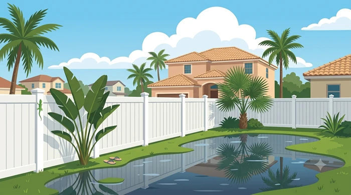 Does Vinyl Fencing Hold Up in Standing Water? South Florida