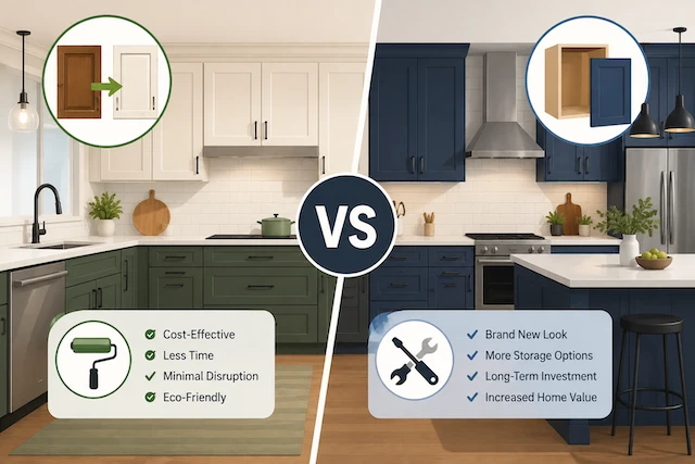 Refacing vs. Replacing Cabinets: What You Need to Know
