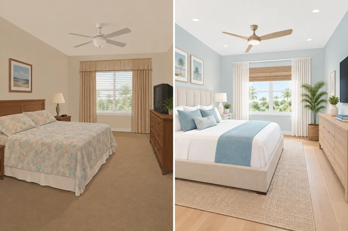 Bedroom Renovation Before and After: Boca Raton Ideas